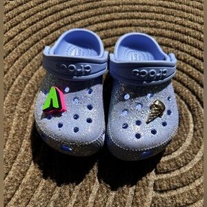 Kid Toddler Purple Glitter Clog Play Shoe Comfort Washable C8 Y2K